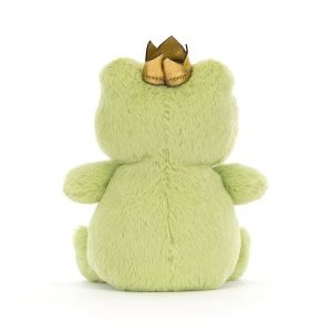A little green soft toy frog from Jellycat. Only 12cm with a soft golden crown