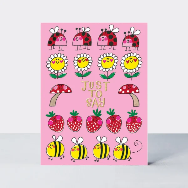 Just To Say Love Bugs Set of Cards