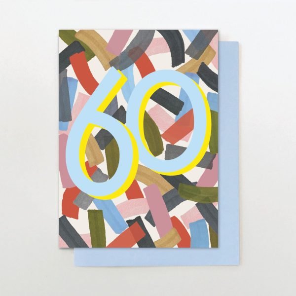 Neon 60th Birthday Card