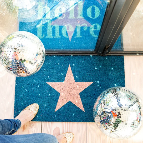 Star Glitter Doormat