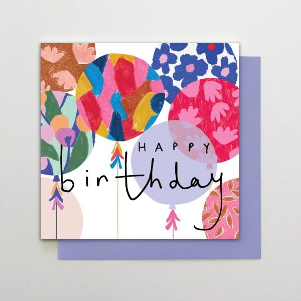 Happy Birthday Balloons Card