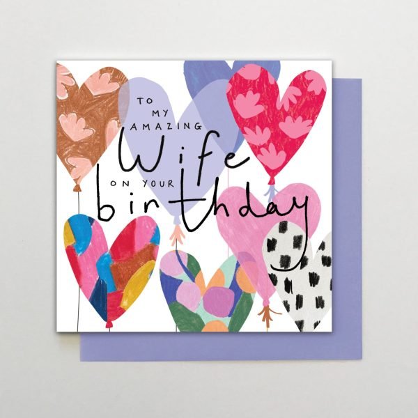 Amazing Wife Balloons Card