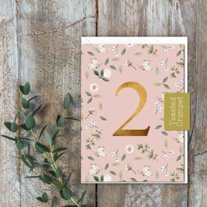 Two Birthday Milestone Butterflies Card