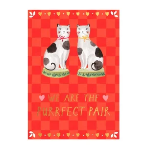 Perfect Pair Cats Valentine's Day Card