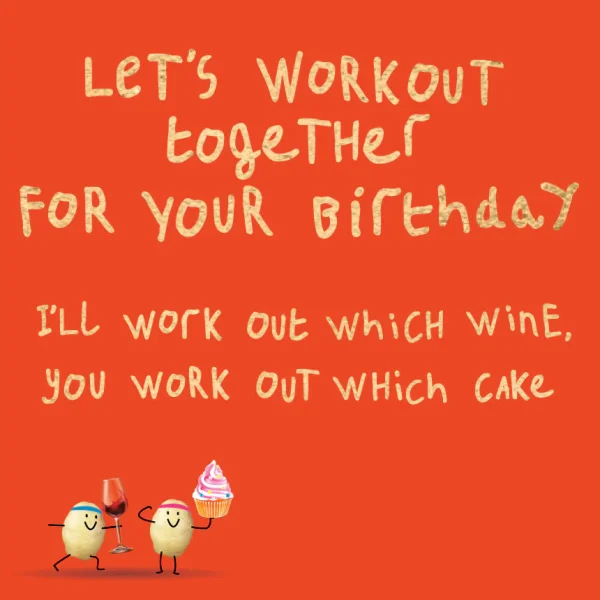 Let's Work Out Birthday Card