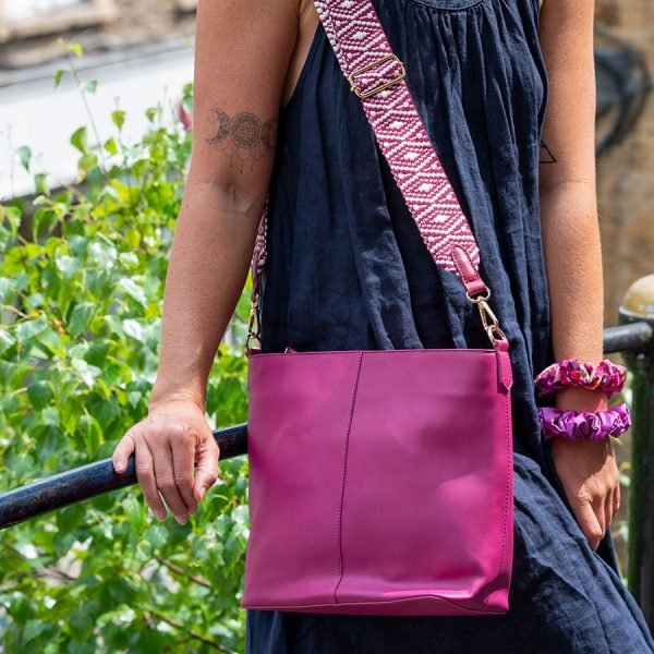 Vegan Leather Crossbody / Tote Bag