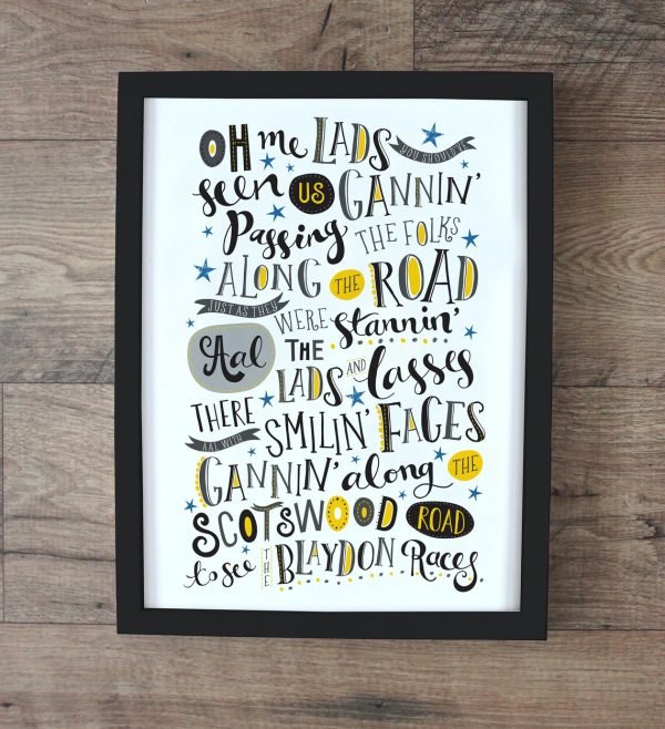 Blaydon Races Print