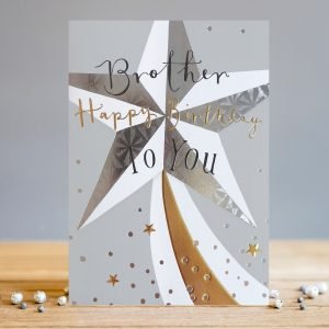 Brother Birthday Star Card