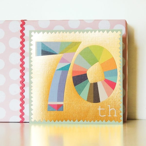 Golden Number 70 Card