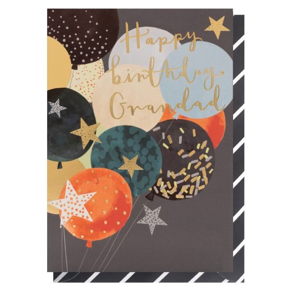 Grandad Birthday Balloons Card