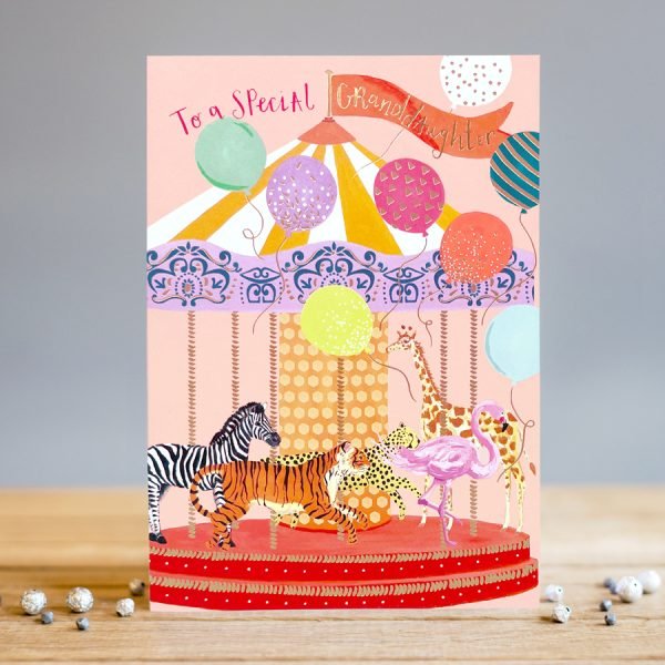 Granddaughter Merry Go Round Card