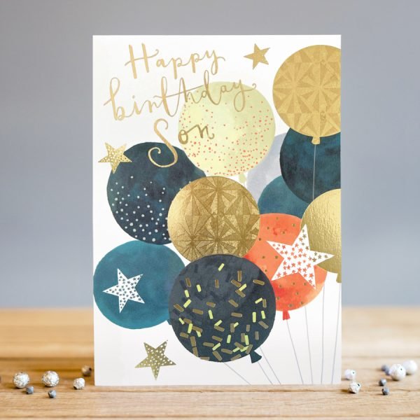 Balloons Son Birthday Card