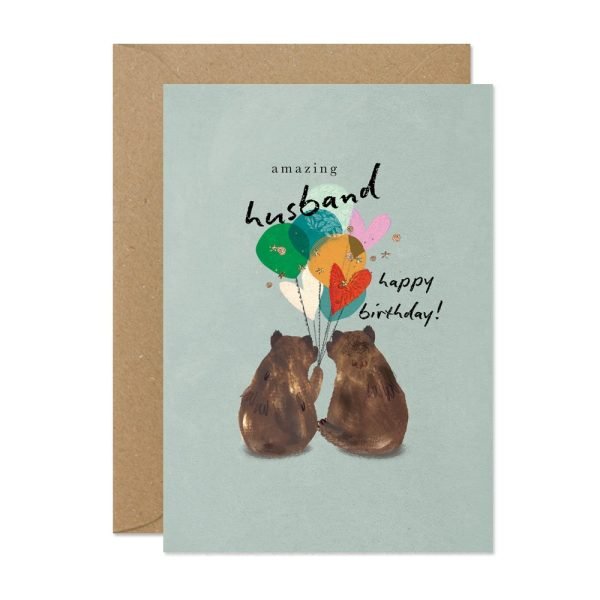Husband Birthday Bears Card