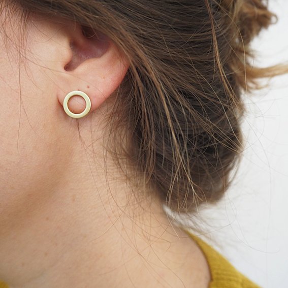 Brass Oval and Circle Studs - Image 3