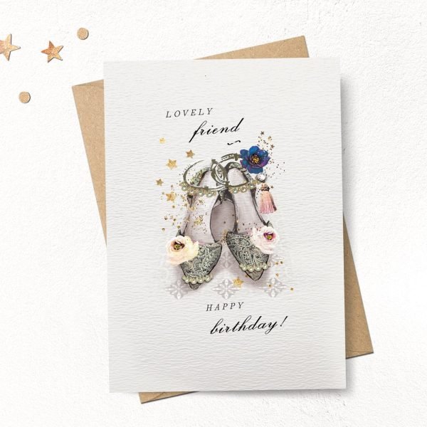 Lovely Friend Birthday Shoes Card