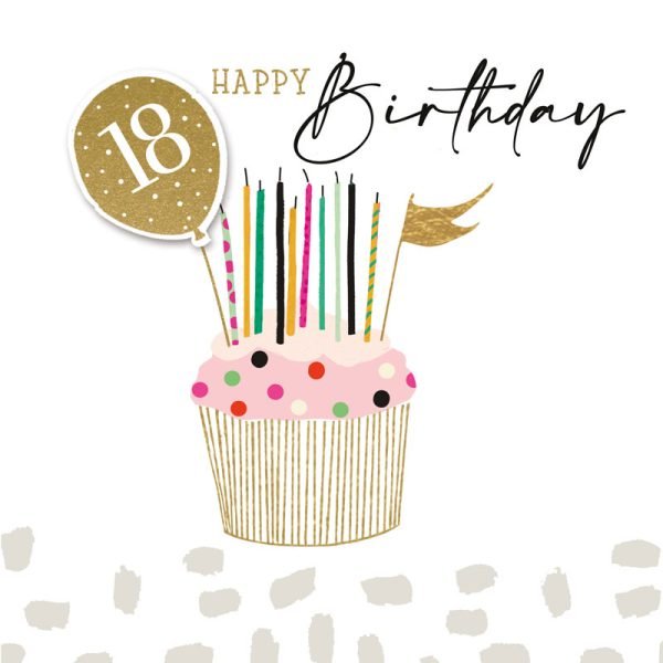 18th Birthday Cupcake Card