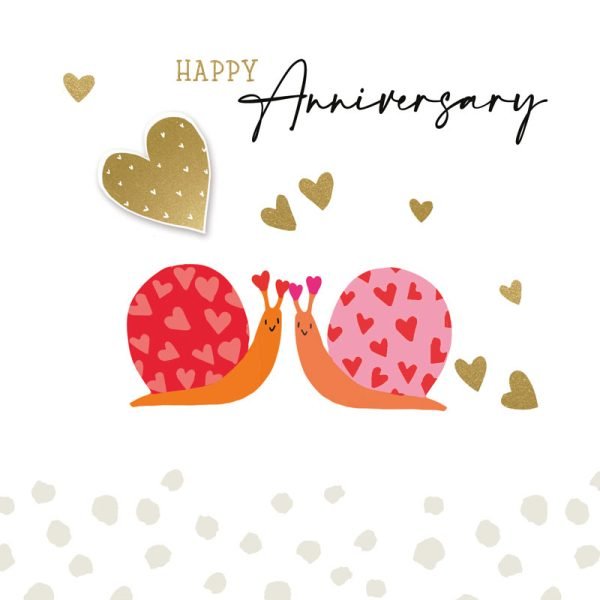 Snails Anniversary Card