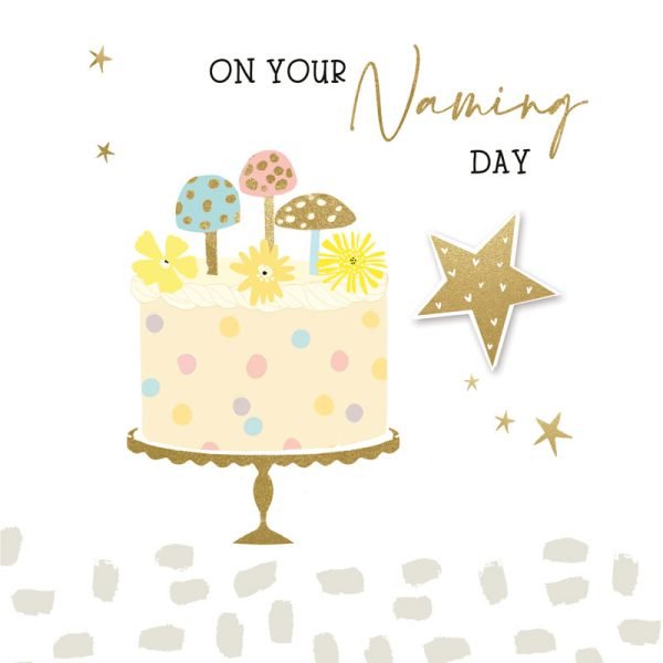 Naming Day Cake Card