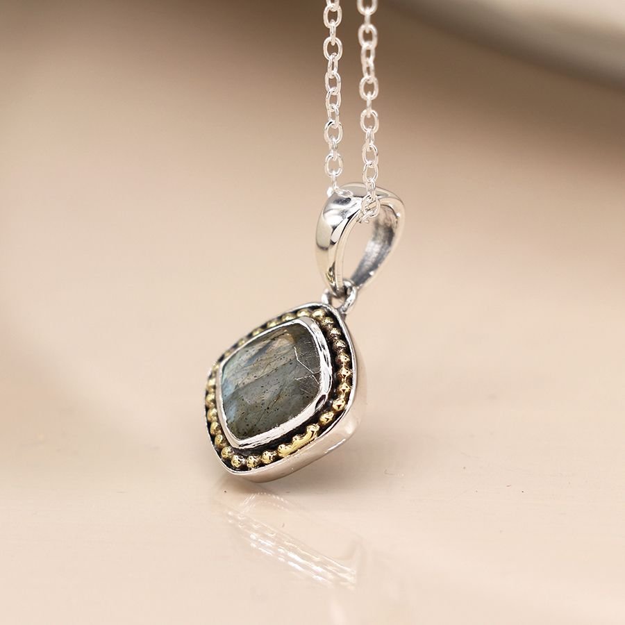 Sterling Silver Labradorite Necklace - Image 3