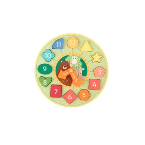 Woodland Shape Sorter Clock
