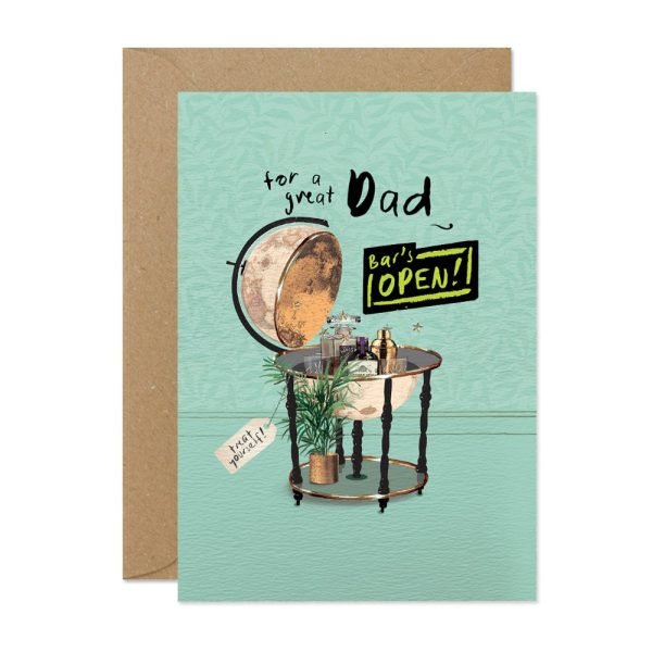 Globe Drinks Cabinet Dad Card