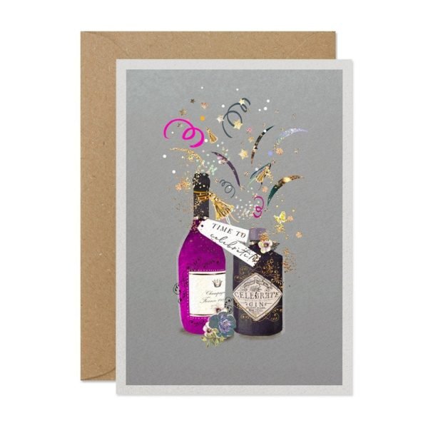 Time To Celebrate Bottles Card