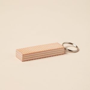 Alternative view of Pink Wafer Keyring
