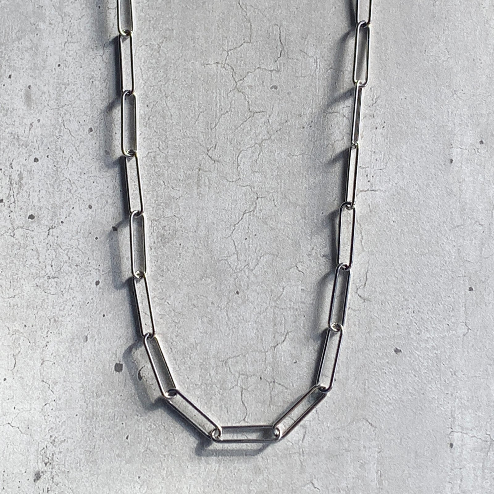 Industrial Steel Paperclip Necklace