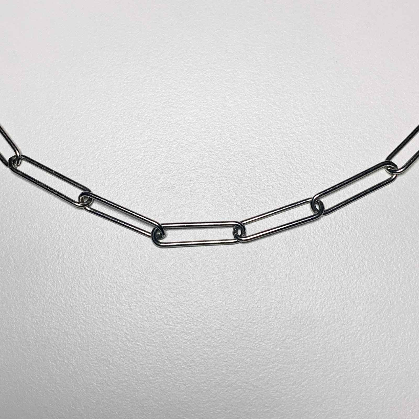 Industrial Steel Paperclip Necklace - Image 2