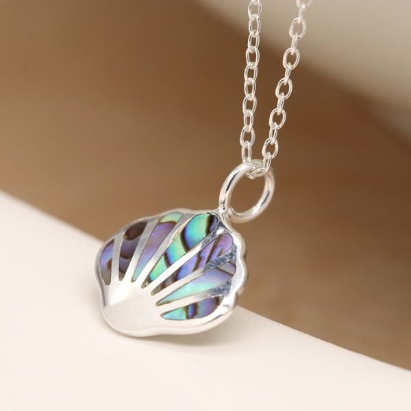 Sterling Silver and Paua Shell Necklace