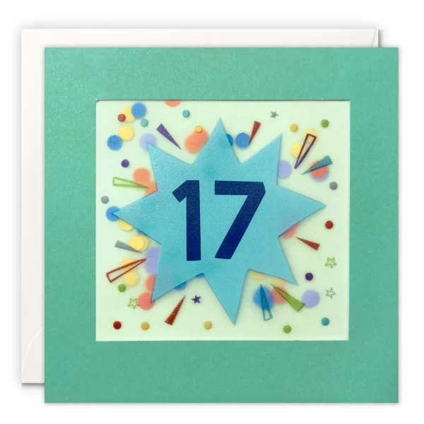 Age 17 Paper Shakies Card