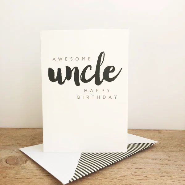 Awesome Uncle Birthday Card