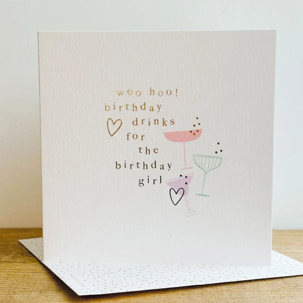 Birthday Drinks Card