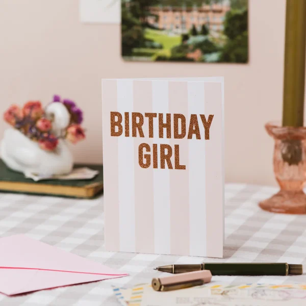 Birthday Girl Stripe Card