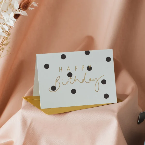 Happy Birthday Polka Dot Card