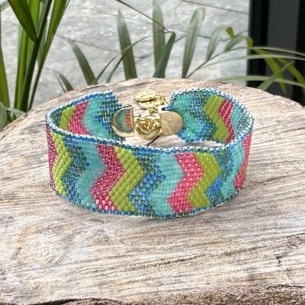Colourful Chevron Bracelet - Image 2