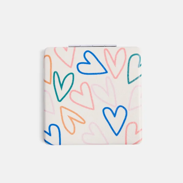 Multi Hearts Pocket Mirror