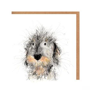 Norma Wire Haired Dachshund Card