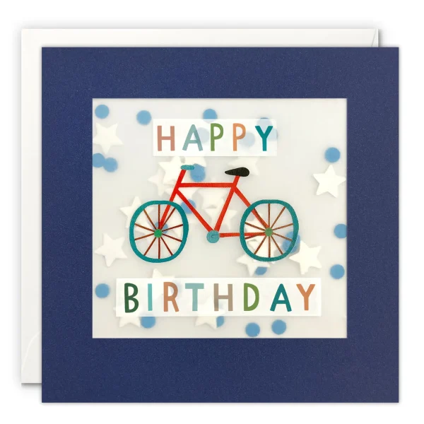 Birthday Red Bike Shakies Card