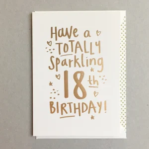 Sparkling 18th Birthday Card