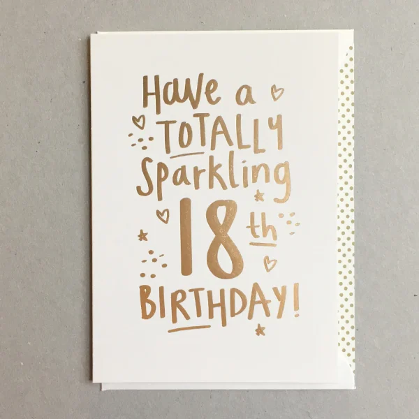 Sparkling 18th Birthday Card