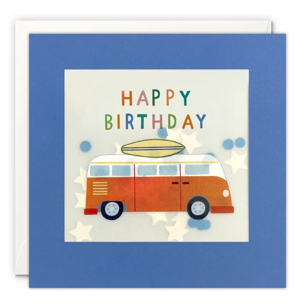 Birthday Surfer Van Shakies Card