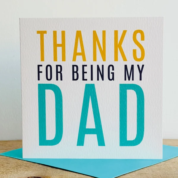 Thanks for Being My Dad Card