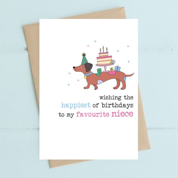 Favourite Niece Birthday Card
