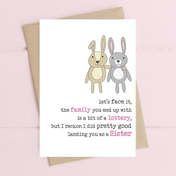 Sister Lottery Card