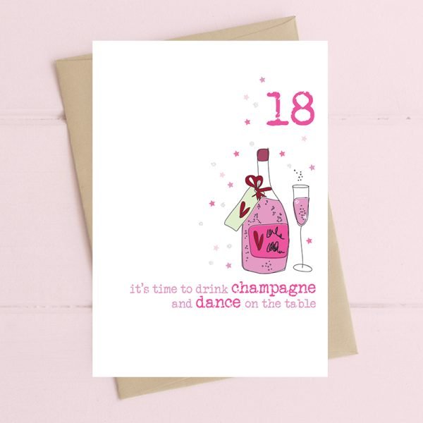 Dance on the Tables 18th Birthday Card