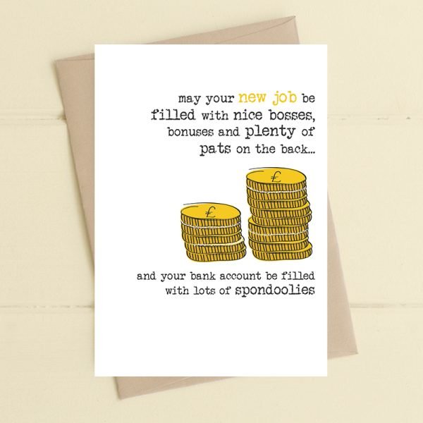 New Job Spondoolies Card