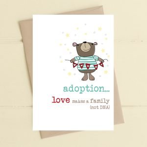 Love Makes A Family Adoption Card
