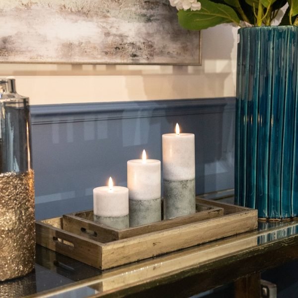 Natural Glow Stone LED Candle