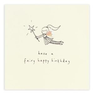 Birthday Fairy Pencil Shavings Card